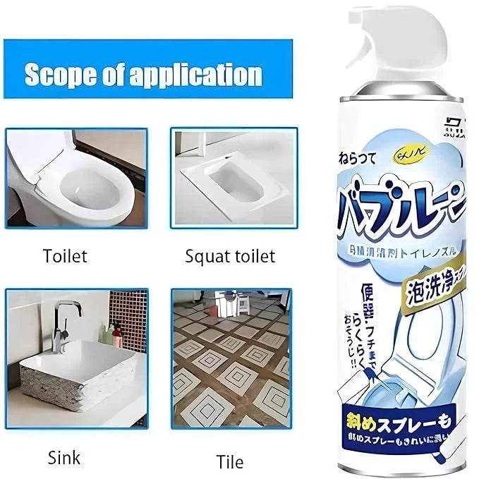 Multipurpose Toilet Seat Foam Cleaner Spray - 500ML
